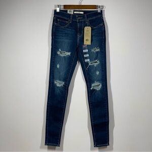 Levi’s 710 Distressed Super Skinny Jean size 27